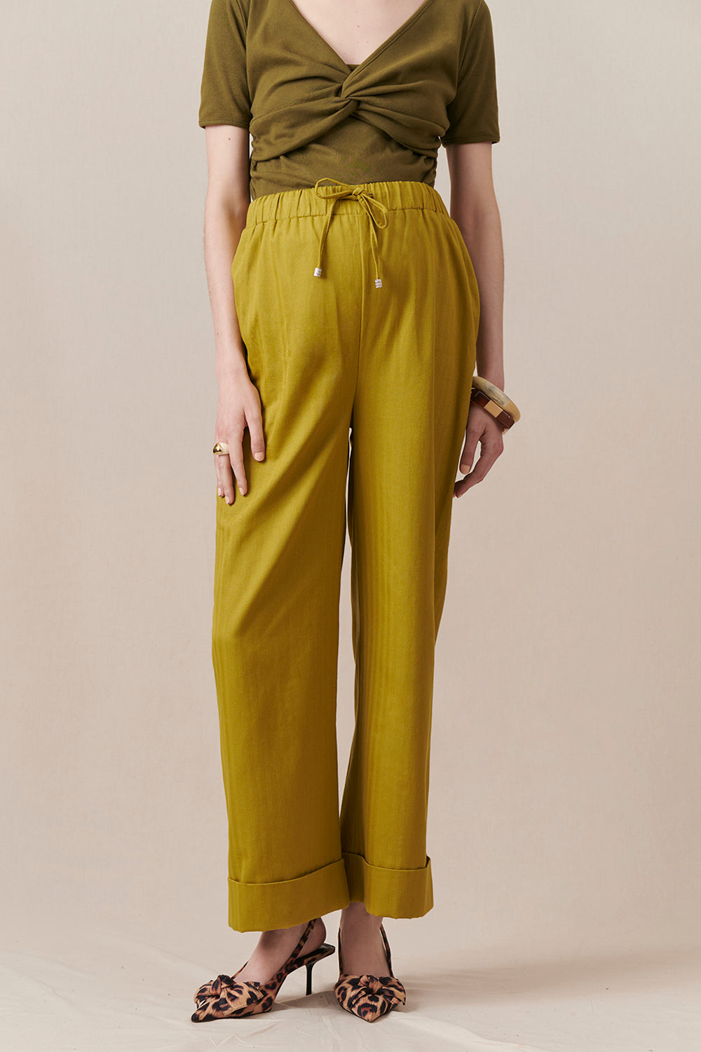 Pantalon Sunflare Vert ambre